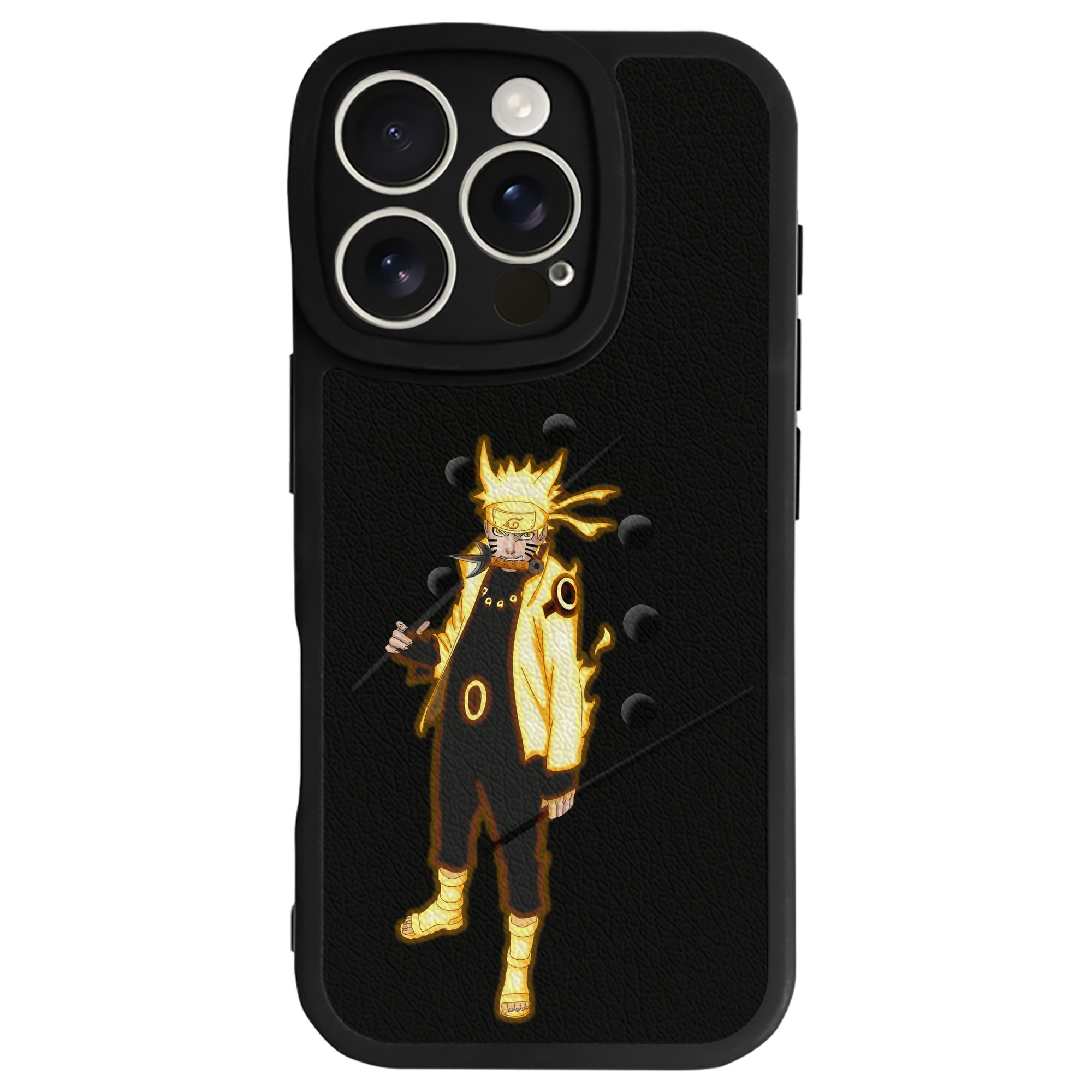 （画像用） NARUTO -ナルト- うずまき ナルト Uzumaki Naruto 【iPhone 16シリーズ対応】シリコンスマホケース（レザー調） 材質：シリコン
